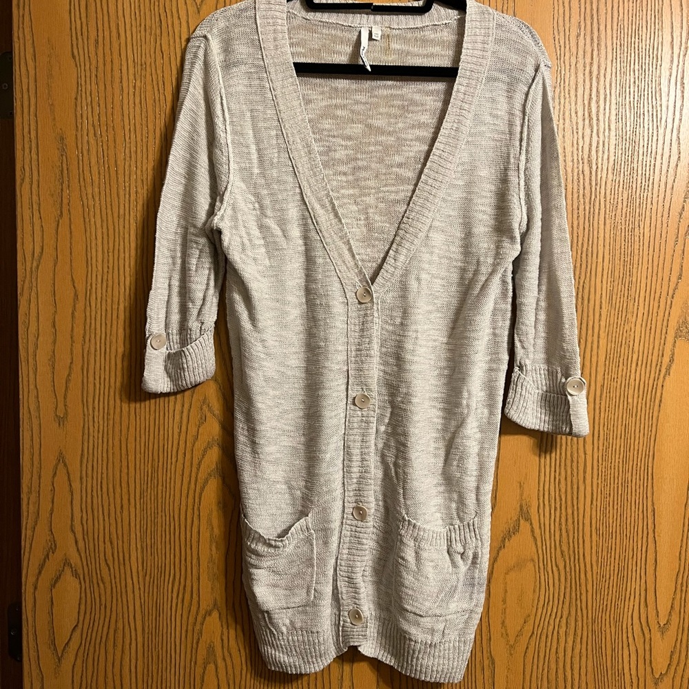 Grey cardigan